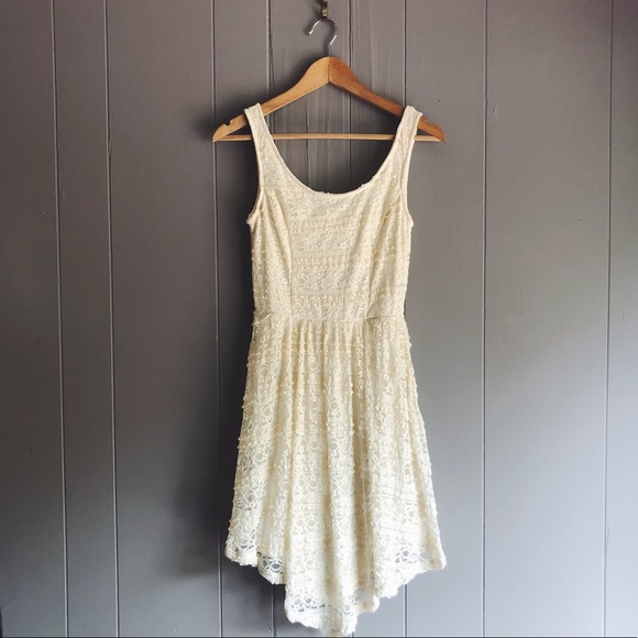 Mossimo Supply Co. Dresses & Skirts - NWT Mossimo Ivory Lace Tiered Tank Top Dress